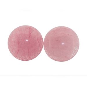 10mm Round Pink Quartz Silver Stud Earrings 10RSSE5